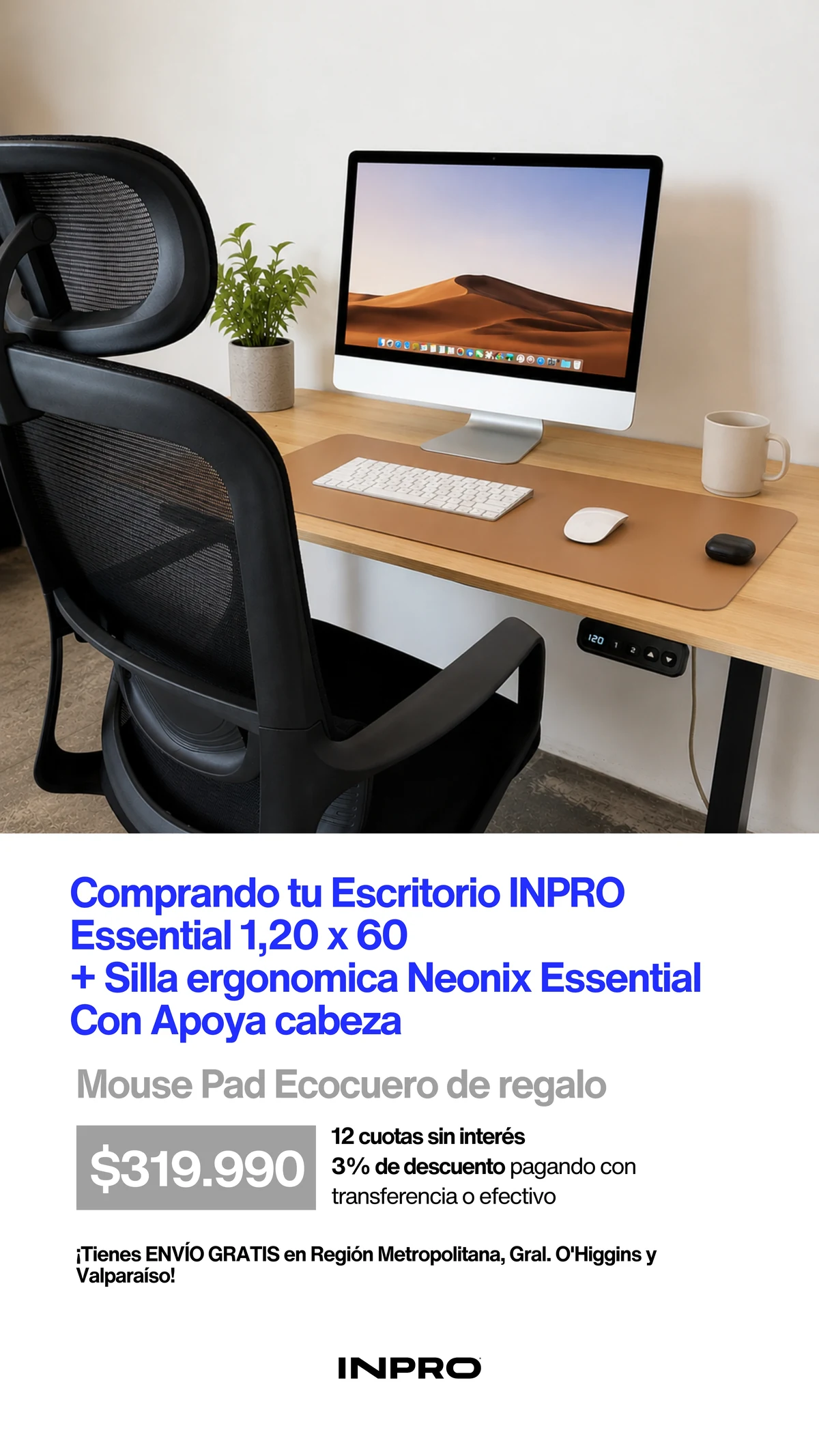 Dia del Padre INPRO: Essential Pack 1,20 con mouse pad ecocuero de regalo